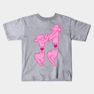 Pink Elephants Dancing Kids T-Shirt